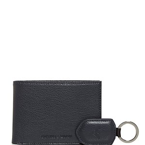 Armani Leather Bi-Fold Wallet & Keychain Set