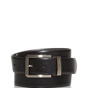 Armani Men's Embossed Leather Belt