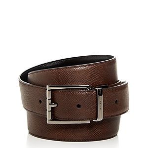 Bally Men's Astor Embossed Leather Reversible Belt