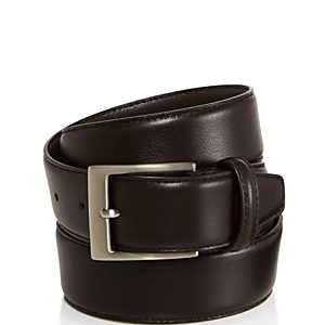 Canali Men's Basic Smooth Leather Belt