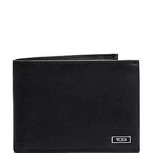 Tumi Monaco Embossed Leather Double Billfold Wallet