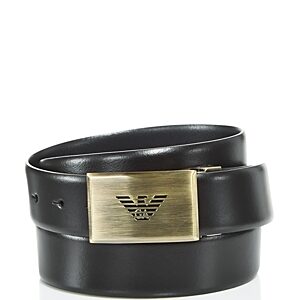 Emporio Armani Men's Logo Buckle Reversible Belt