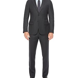 Emporio Armani Regular Fit Blue Wool Blend Suit