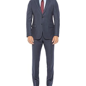 Emporio Armani Regular Fit Solid Dark Wool Blend Suit