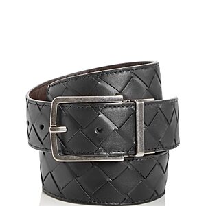 Bottega Veneta Men's Woven Leather Belt