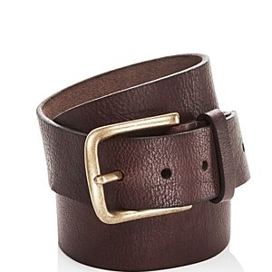 Frye Men's Flat Panel Leather Belt