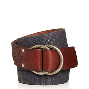 Frye Men's O-Ring Buckle Canvas Belt