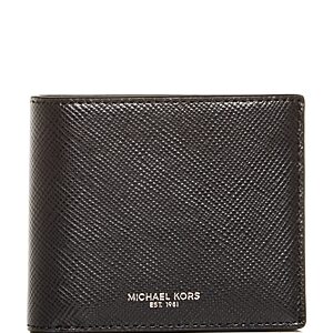 Michael Kors Harrison Crossgrain Leather Bi-Fold Wallet