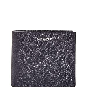 Saint Laurent Leather Bi Fold Wallet