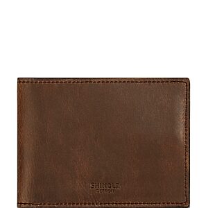 Shinola Slim Navigator Distressed Leather Bi Fold Wallet