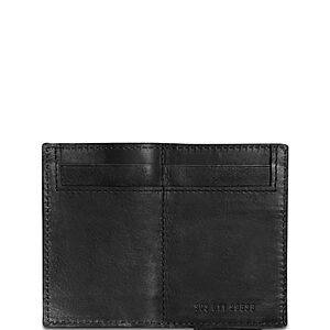 Shinola Split Leather Money Clip Bifold Wallet